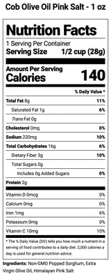 Cob Foods - Olive Oil & Pink Salt Corn-Free Popcorn