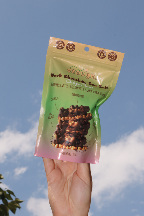 Dzough - Dark Chocolate Chickpea Sea Salt Clusters