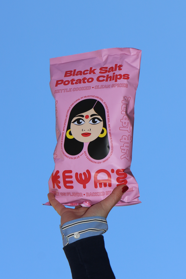Keya's Snacks - Black Salt Potato Chips