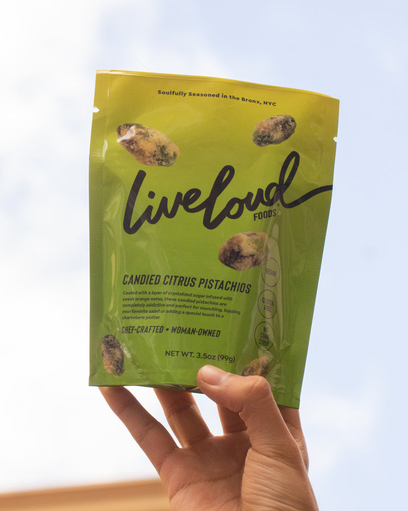Live Loud Foods- Candied Citrus Pistachios