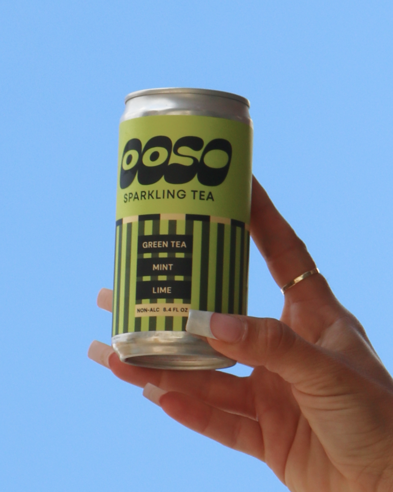 OOSO - Green Tea Mint Lime Sparkling Tea
