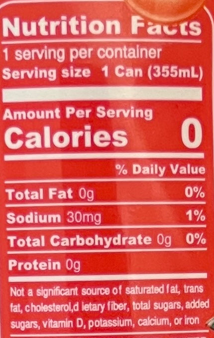 Ruby - Unsweetened Sparkling Hibiscus Water - 12 oz