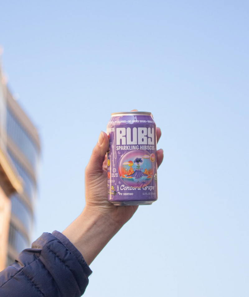 Ruby - Concord Grape Sparkling Hibiscus Water