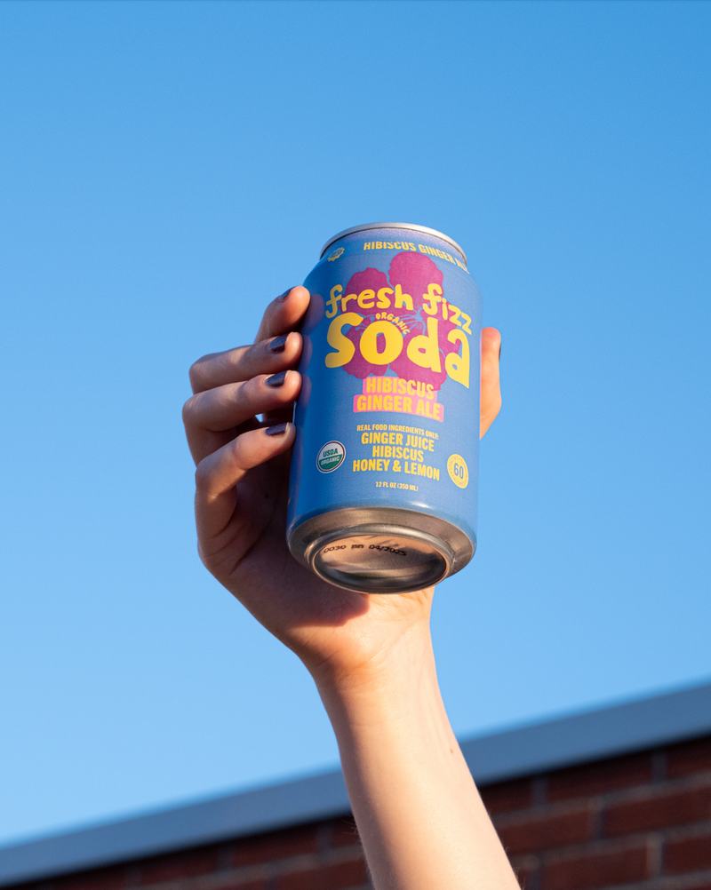 Fresh Fizz Soda - Hibiscus Ginger Ale