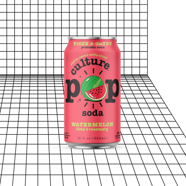 Culture Pop - Watermelon & Lime and Rosemary Prebiotic Soda